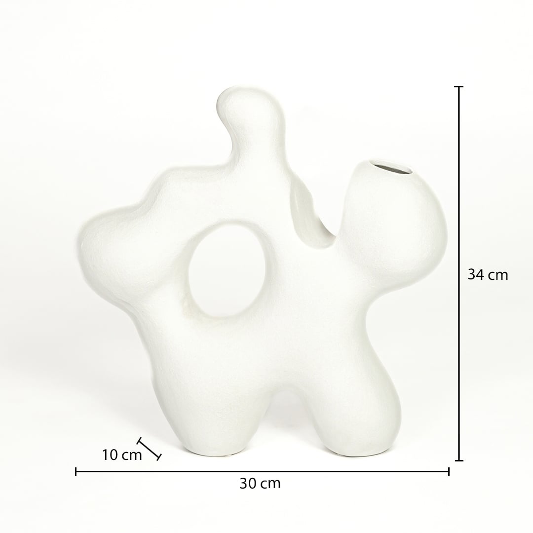 sporadic white ceramic vase dimensions