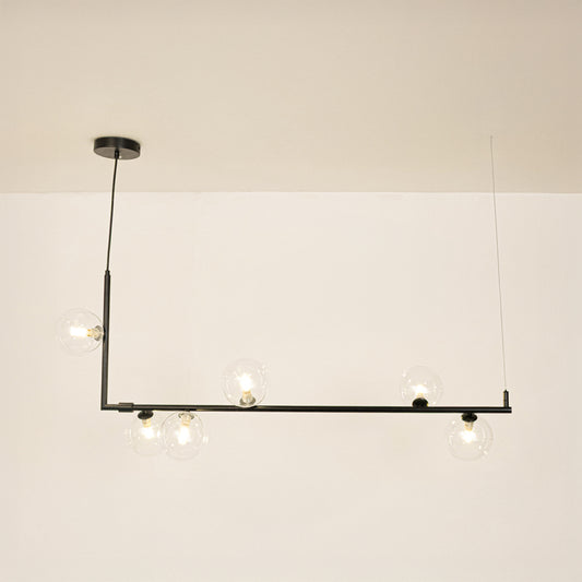Volado 6-Light Linear Chandelier - Black