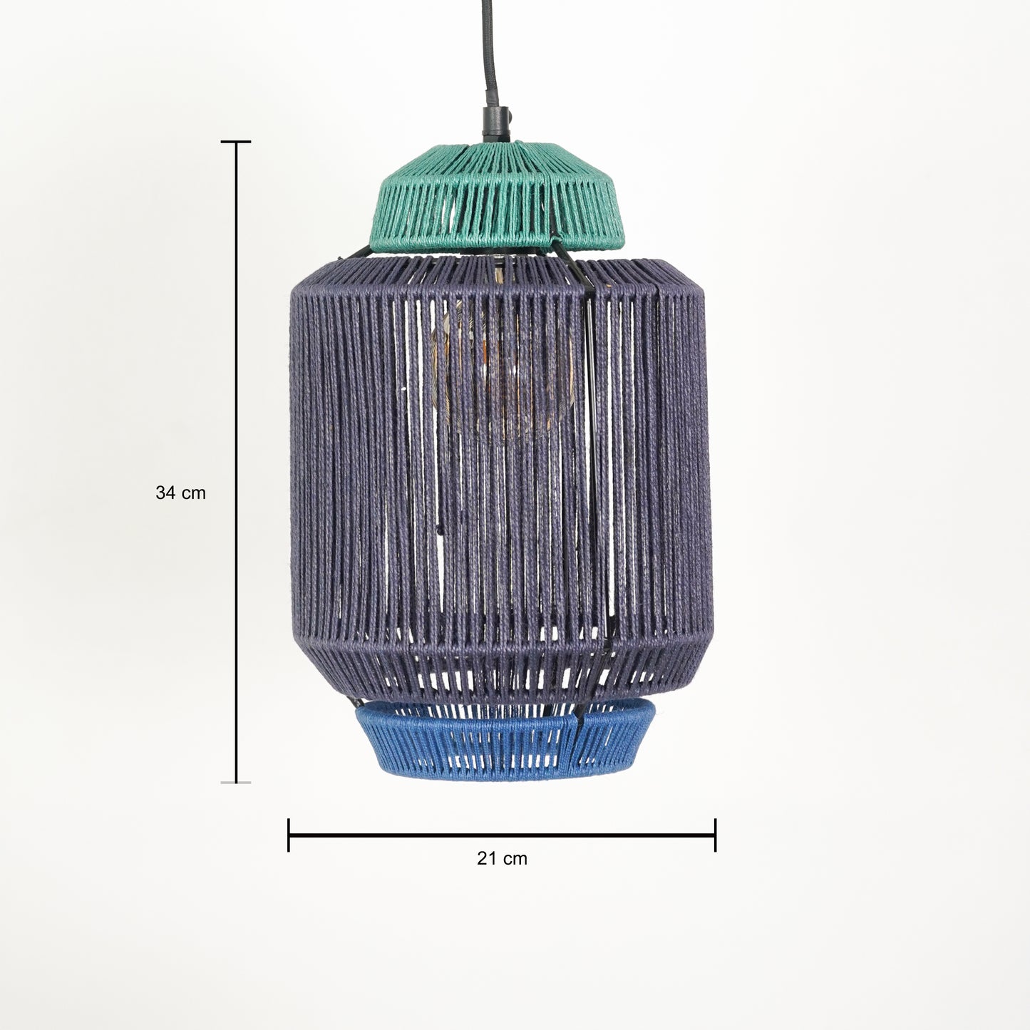 Wada Dual-Tone Woven Pendant Lamp