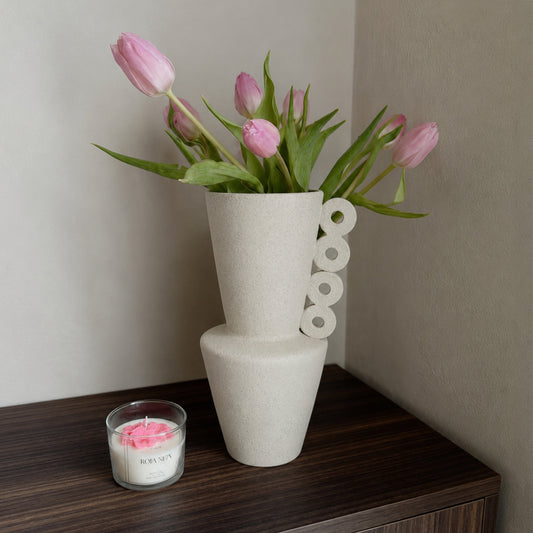 White Pot Ceramic Vase