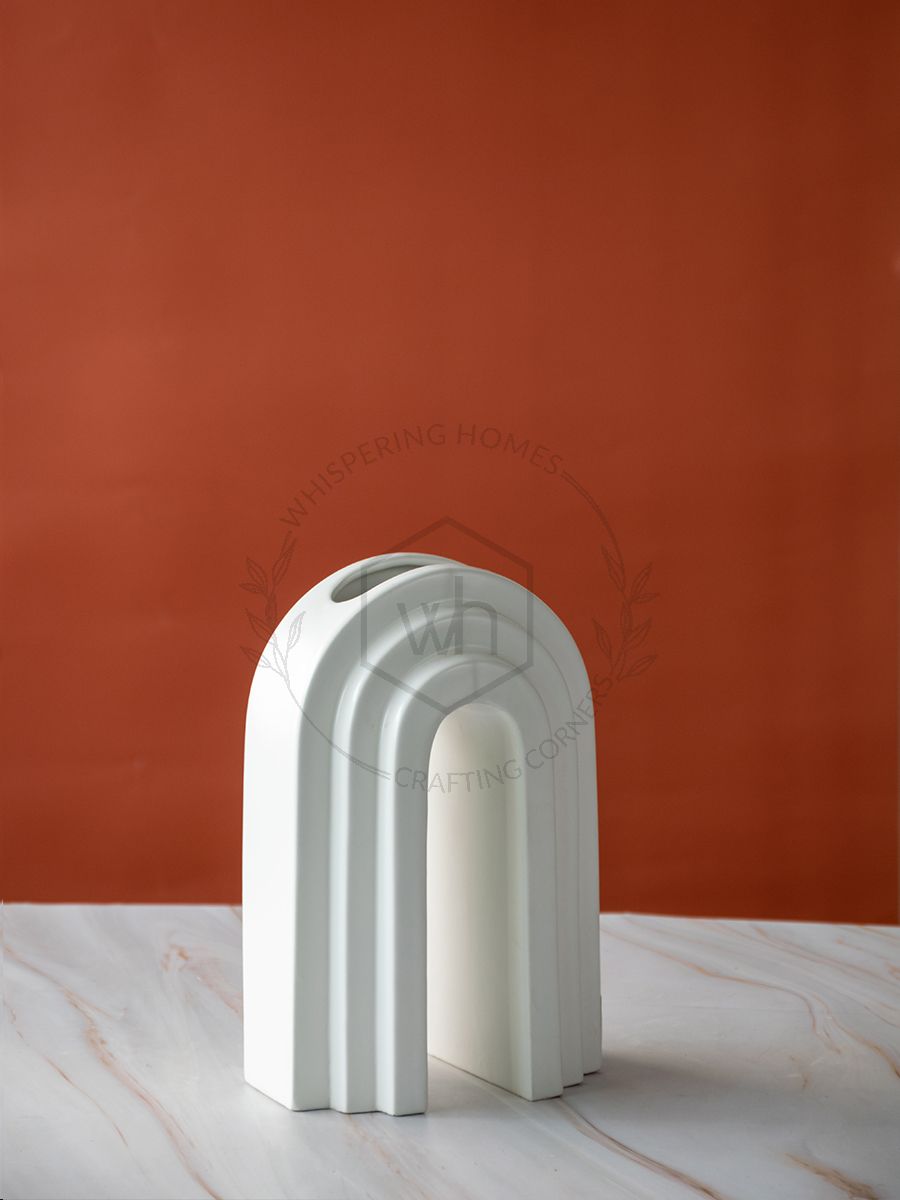 Ceramic Adley Vase White