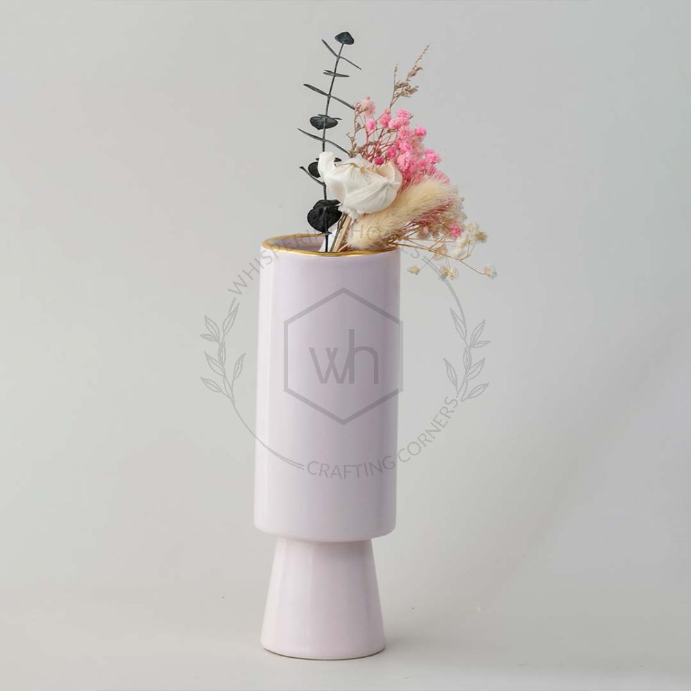 Elze Decor Ceramic Flower Vase - Pink