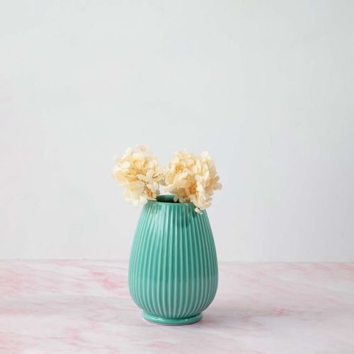 Rigel Ceramic Flower Vase Green