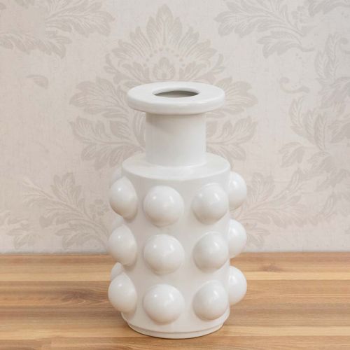 Simonia Ceramic Flower Vase - White
