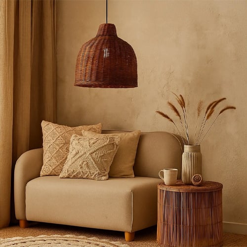 Boho decor ideas with textured styling earthy tones and cozy home interior inspiration.