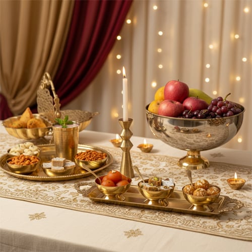 Royal wedding tablescape ideas with brass cutlery elegant decor and luxurious dining inspiration.