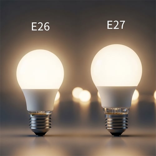 E26 vs E27 bulb guide with lighting comparison and practical home lighting selection inspiration.