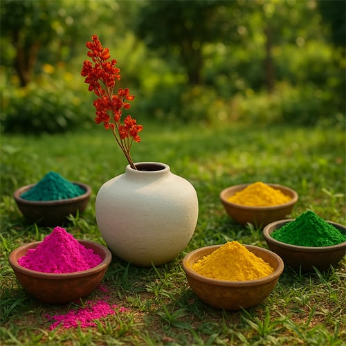 Holi decor trends with traditional and modern styling colorful setup and festive home inspiration.