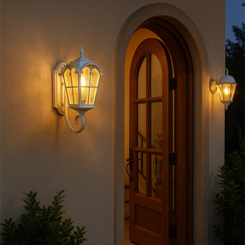 Outdoor lighting ideas for security and aesthetics with modern fixtures and stylish home exterior inspiration.