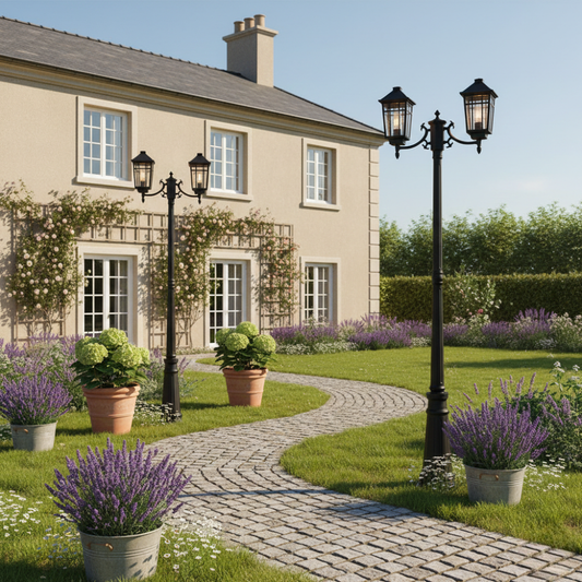 Outdoor lighting ideas for garden paths and front gates with modern exterior decor inspiration.