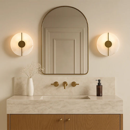 Alabaster lighting ideas with soft glow and elegant interior decor transformation inspiration.