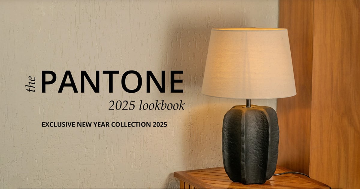 New year lookbook with modern home decor lighting lamps and accessories perfect for interior inspiration and stylish home styling.