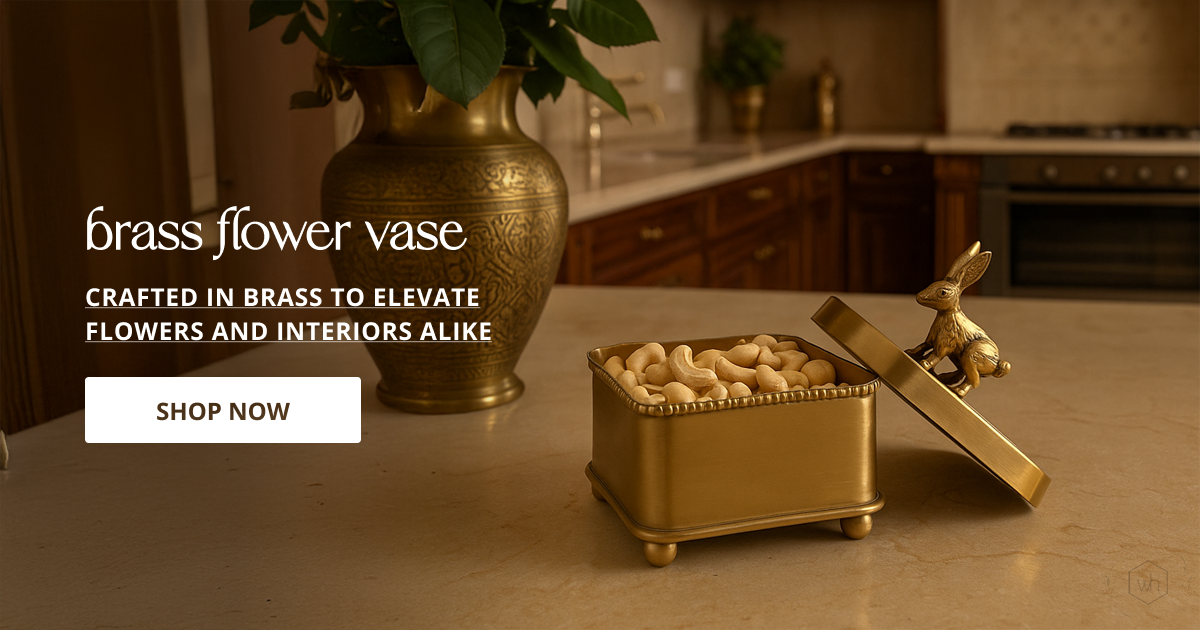 Gold flower vase with luxury metal finish perfect for table decor flower arrangement and elegant home styling.