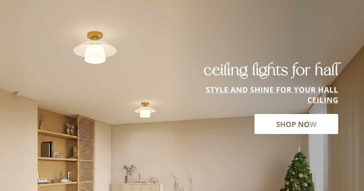 Hall ceiling lights with elegant modern design giving bright ambient lighting for entrance lobby and home decor.