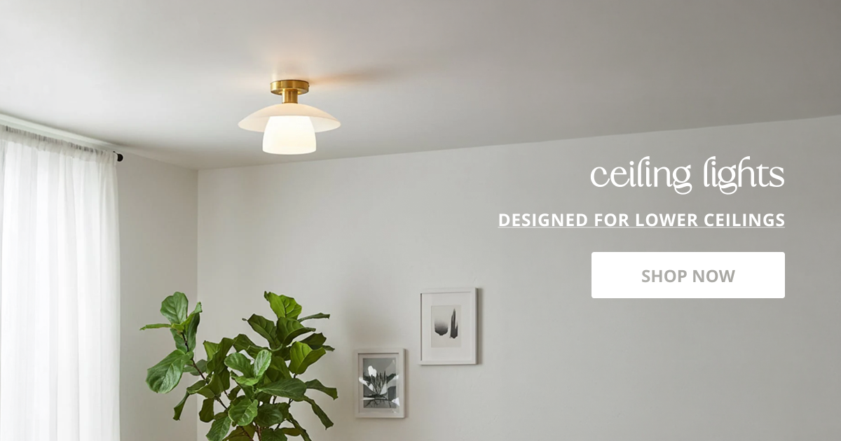 Low ceiling lights with compact modern design providing bright lighting perfect for small rooms and home interior decor.