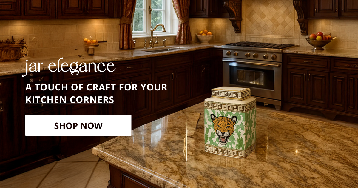Ceramic jars for kitchen with durable design perfect for storage counter decor and organized home interior styling.
