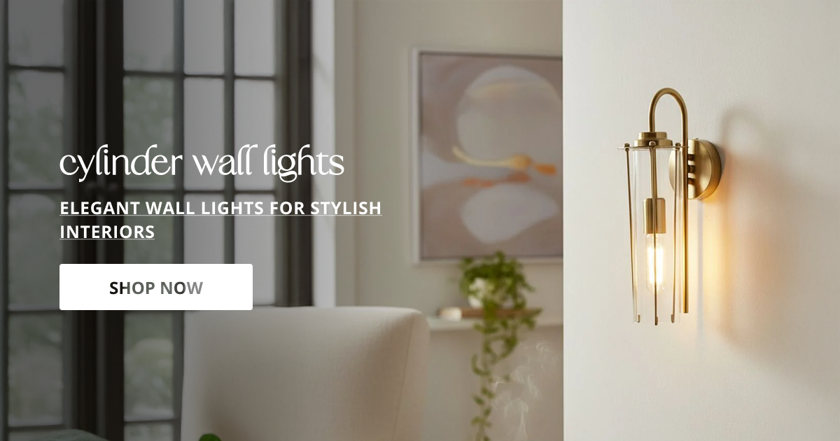 Cylinder wall lights with modern metal design perfect for bedroom hallway and stylish interior wall lighting decor.