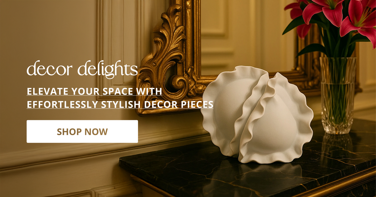 Decorative objects with elegant design perfect for table styling living room decor and luxury home interior accents.