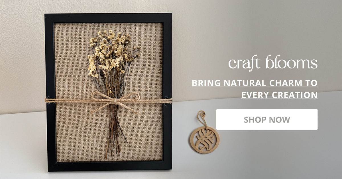 Dried flowers for craft with natural stems perfect for diy art projects decoration work and creative home styling.