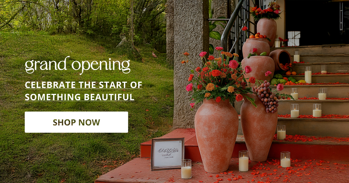 Grand opening decor with festive elements lighting and accessories perfect for celebration setup and stylish decor.