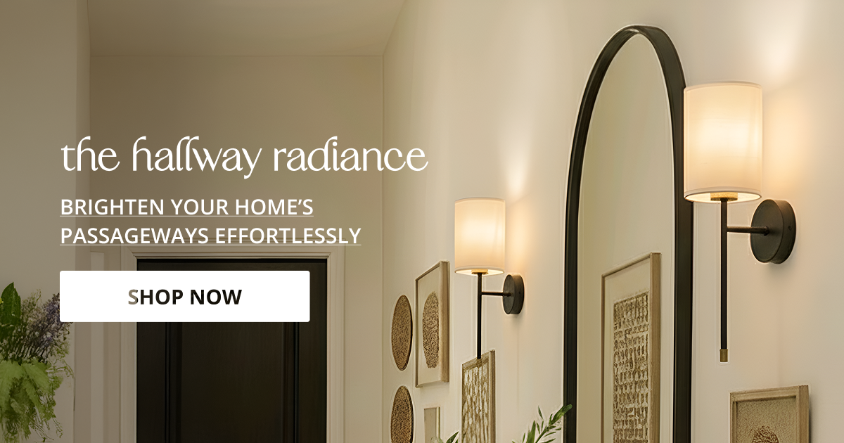 Hallway lighting with modern wall lights perfect for entrance passage decor and stylish home interior lighting.