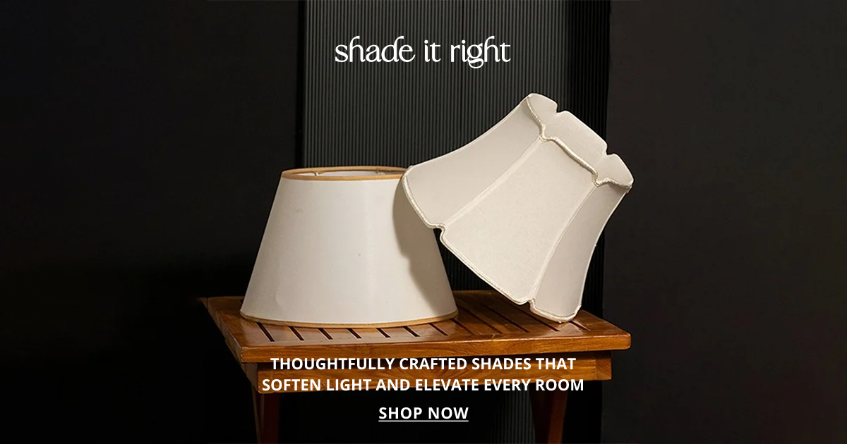 Decorative lamp shades with elegant fabric finish enhancing soft lighting for modern home decor styling.