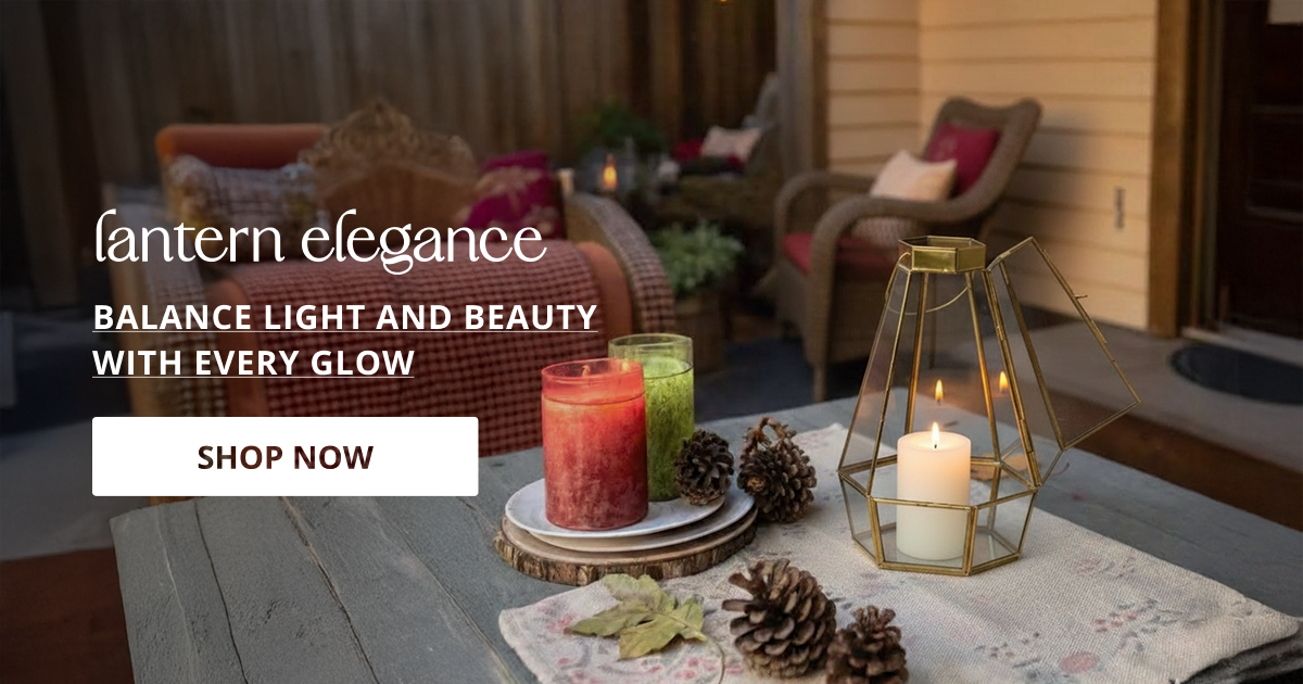 Lantern lamp decoration with vintage metal design perfect for table decor festive styling and warm ambient lighting.