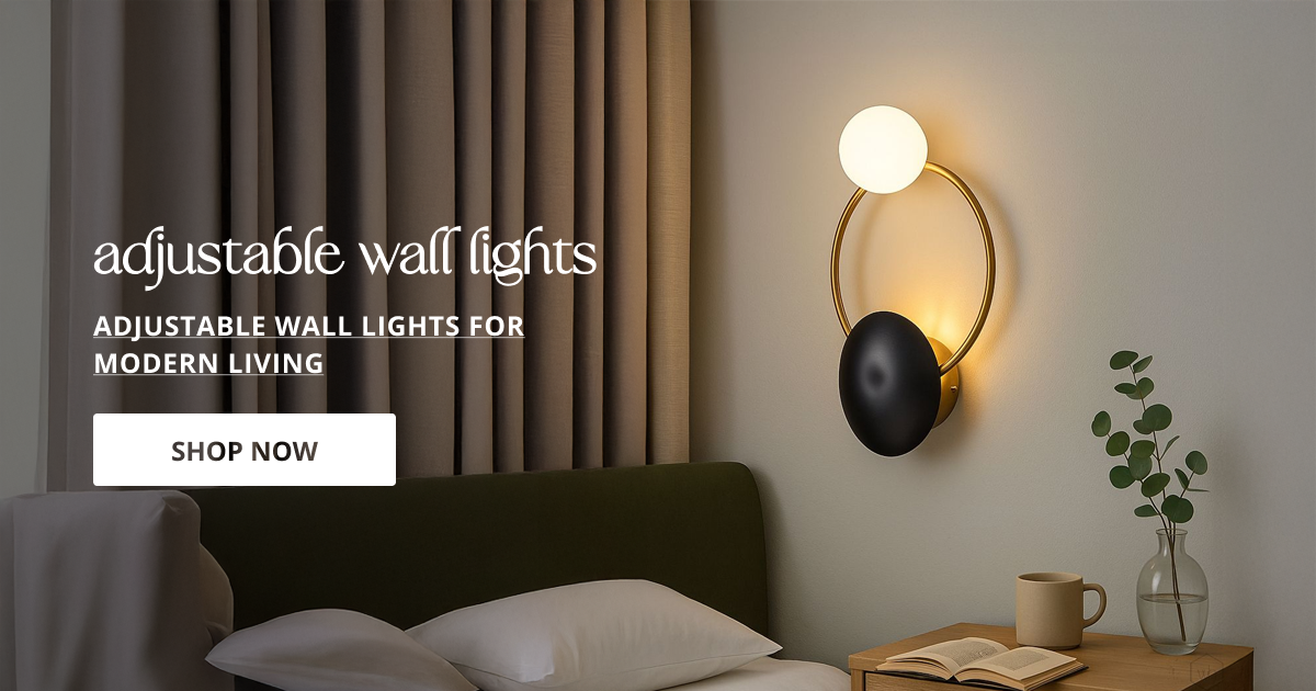Adjustable wall lights with movable modern design perfect for bedside reading lighting and stylish interior decor.