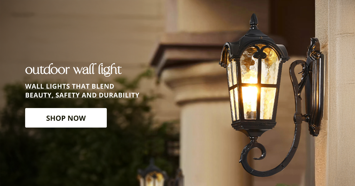Outdoor wall lights with classic lantern design providing bright lighting for exterior walls porch and home decor.
