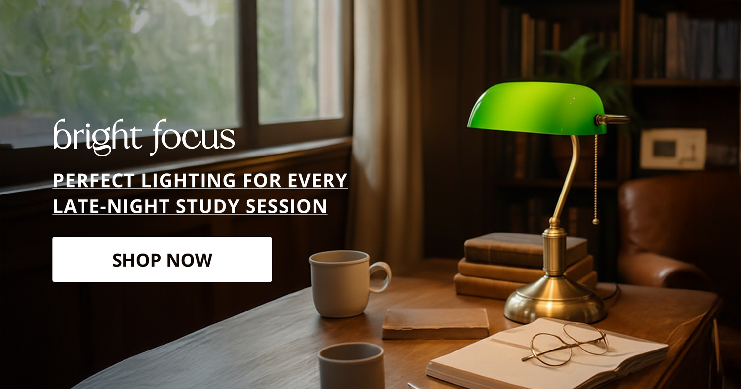 Modern study lamps with focused lighting design perfect for desk reading work table and home office decor.