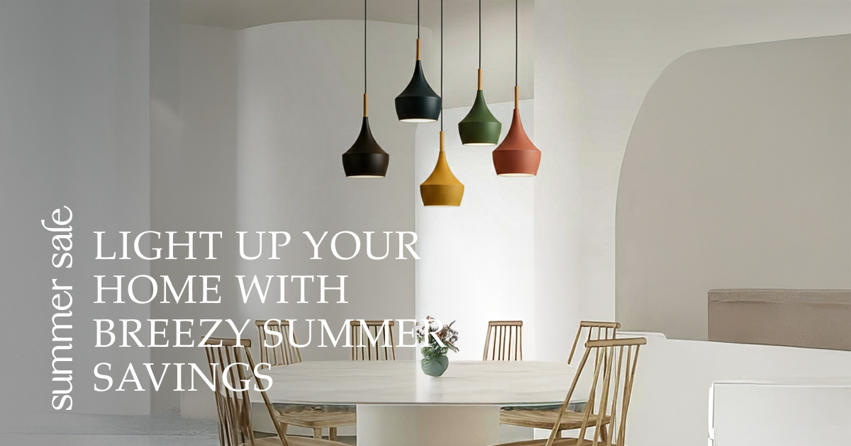 Summer home decor with bright lighting vases and modern accessories perfect for seasonal interior styling.