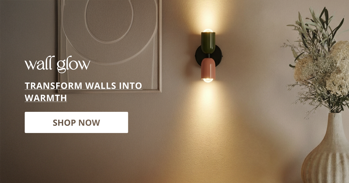 Wall lights with modern design providing warm ambient lighting for bedroom hallway and interior home decor.