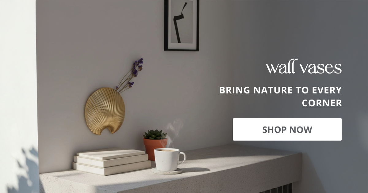 Modern wall vases with elegant decorative design perfect for displaying flowers and enhancing stylish home interior decor.