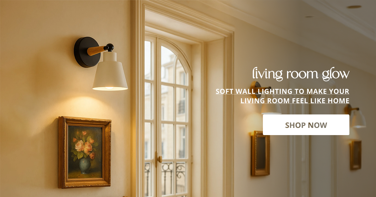 Living room wall lights with warm modern design perfect for sofa wall lighting and elegant home interior decor.