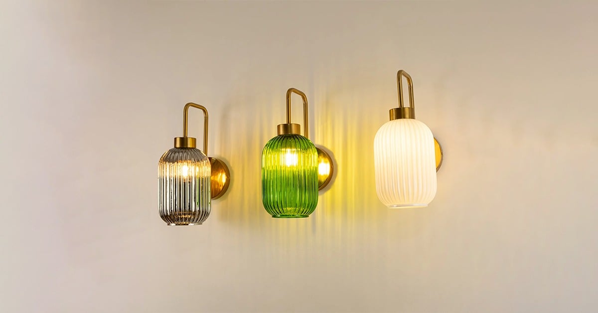 New arrival wall lights with modern glass and metal design perfect for bedroom living room and stylish interior lighting decor.