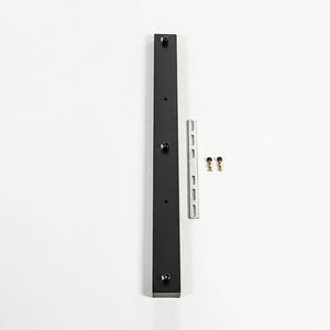3-Light Black Rectangular Ceiling Plate - Large