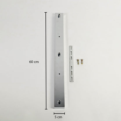 Ceiling plate dimension image showing length 60 cm width 5 cm thickness detail and mounting positions clearly marked for accurate installation.