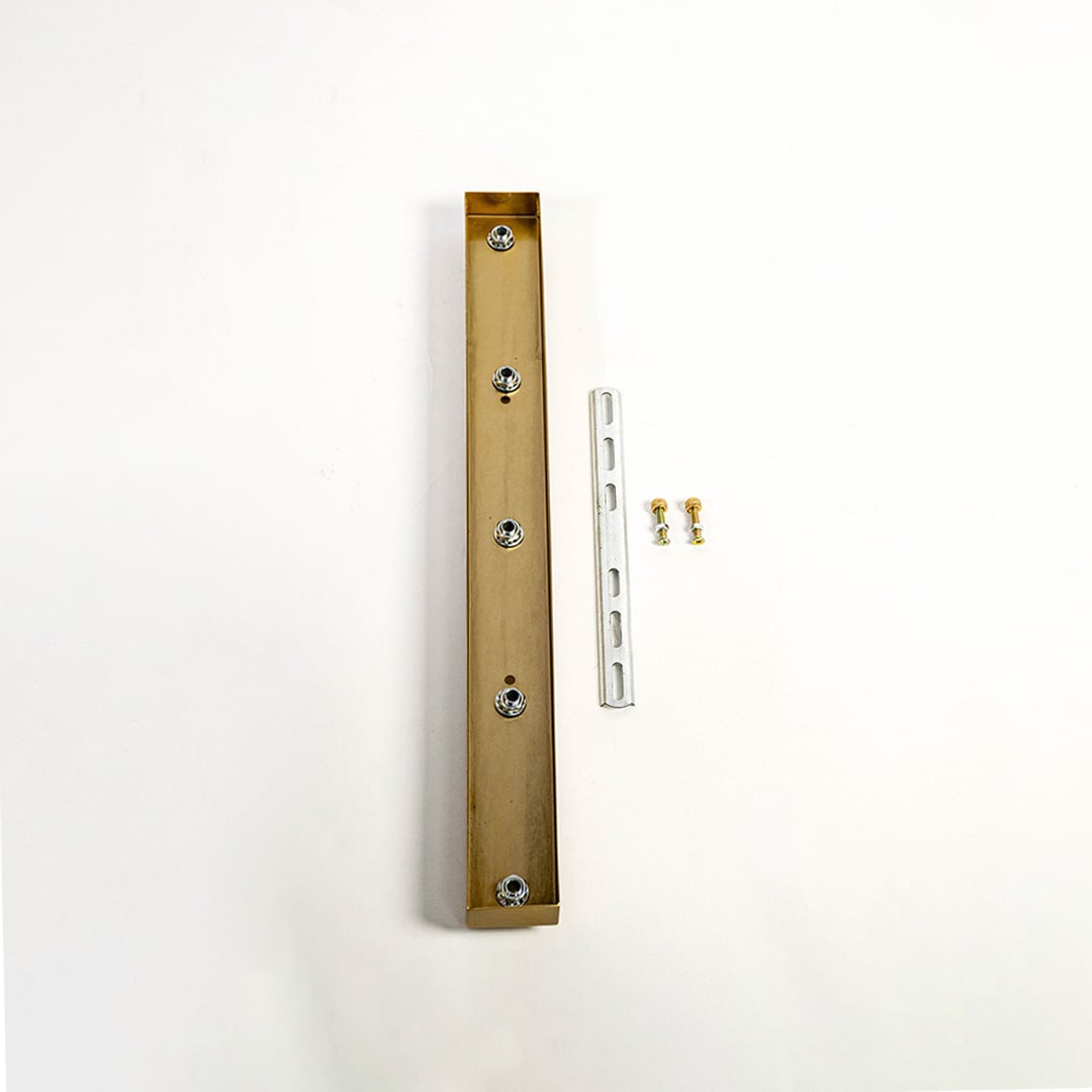 5 Light Gold Rectangular Ceiling Plate Medium White background 1