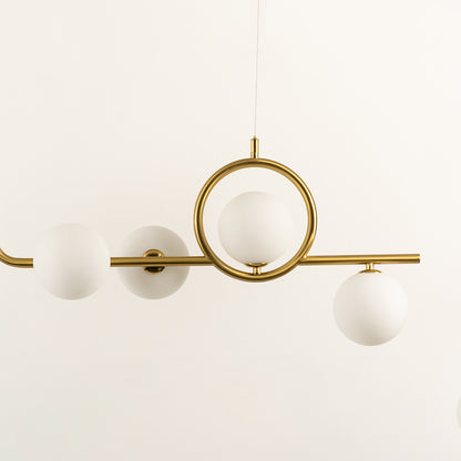 Aball 5-Light Geometric Chandelier - Gold