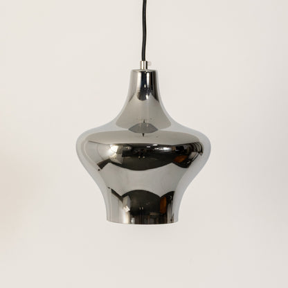 Abigail Glass Hanging Light - Chrome