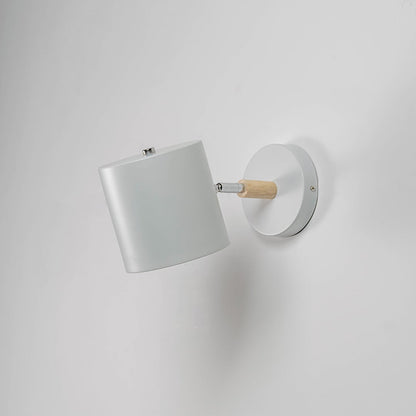 White metal wall lamp displayed unlit on white background highlighting simple form and wall mount for contemporary home lighting.