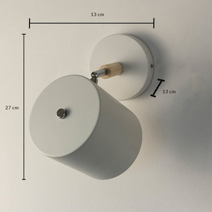 A lantern displayed on a white background with clear measurements showing its height as 27 cm width as 18 cm and depth as 18 cm along with its metal handle arch positioned above the frame.