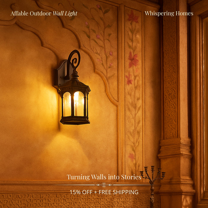 Affable Outdoor Wall Light - Black