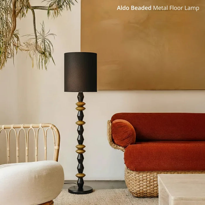 Aldo Beaded Metal Floor Lamp