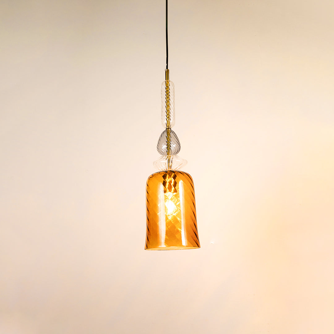 Amber Allure Pendant Light- Brown