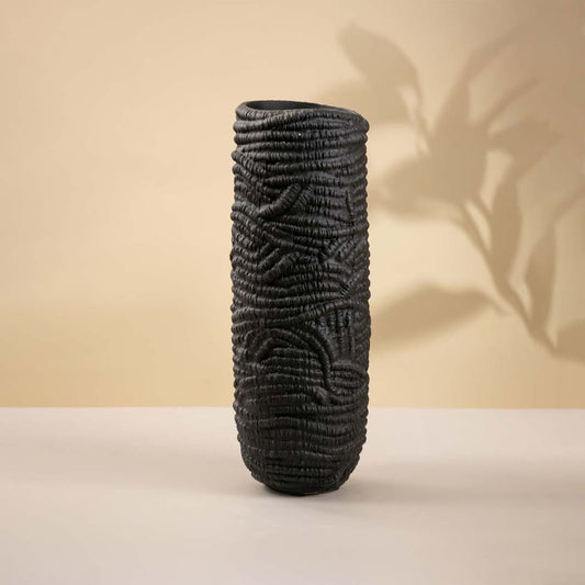 Ancien Black Ceramic Vase