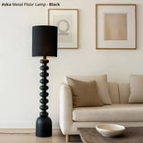 Aska Metal Floor Lamp - Black