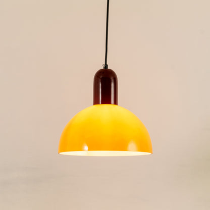 Modern burgundy and white pendant light for luxury dining room and stylish kitchen decor inspiration styling.