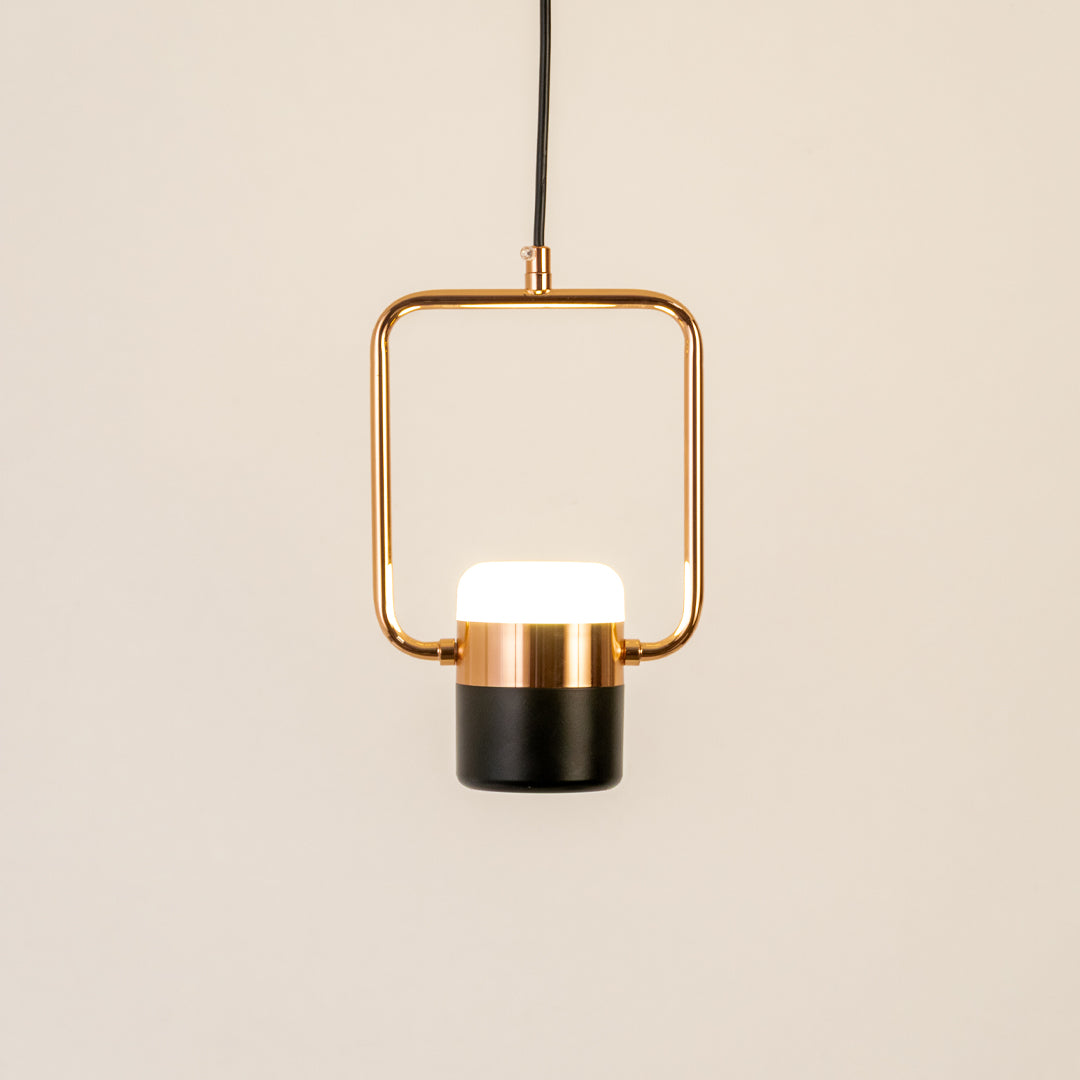 Aurum Stripe Hanging Light - Black