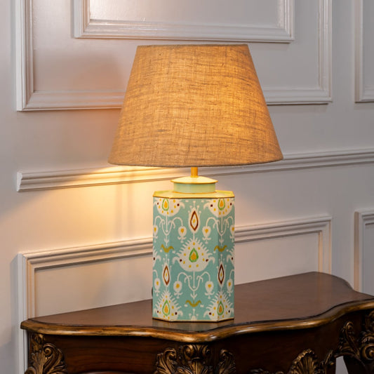 Bahari Ikat blue patterned light on white background glowing softly showcasing woven design aesthetic and refined interior decor charm.